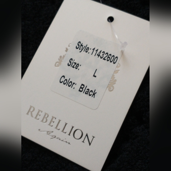 NWT Rebellion crocheted sweater vest L - Picture 9 of 10